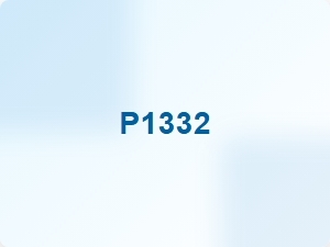 Vehicle Engine Code P1332 Error